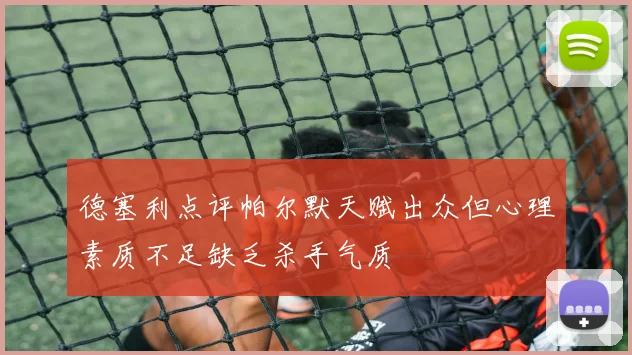 德塞利点评帕尔默天赋出众但心理素质不足缺乏杀手气质